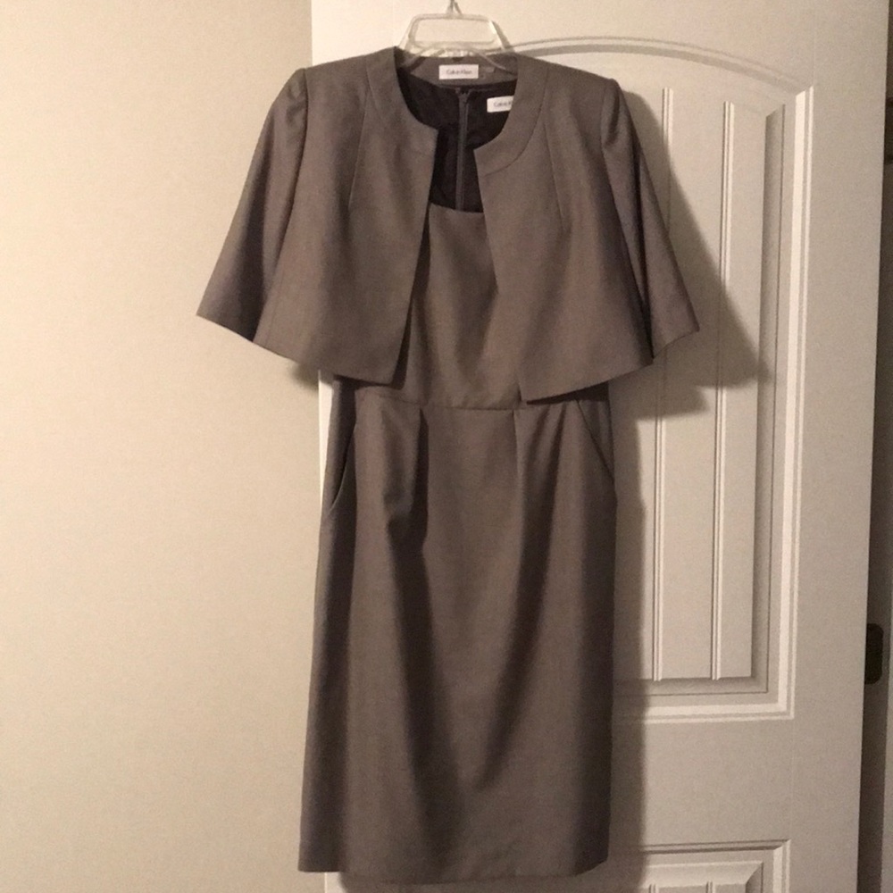 Calvin Klein Jacket dress with belt